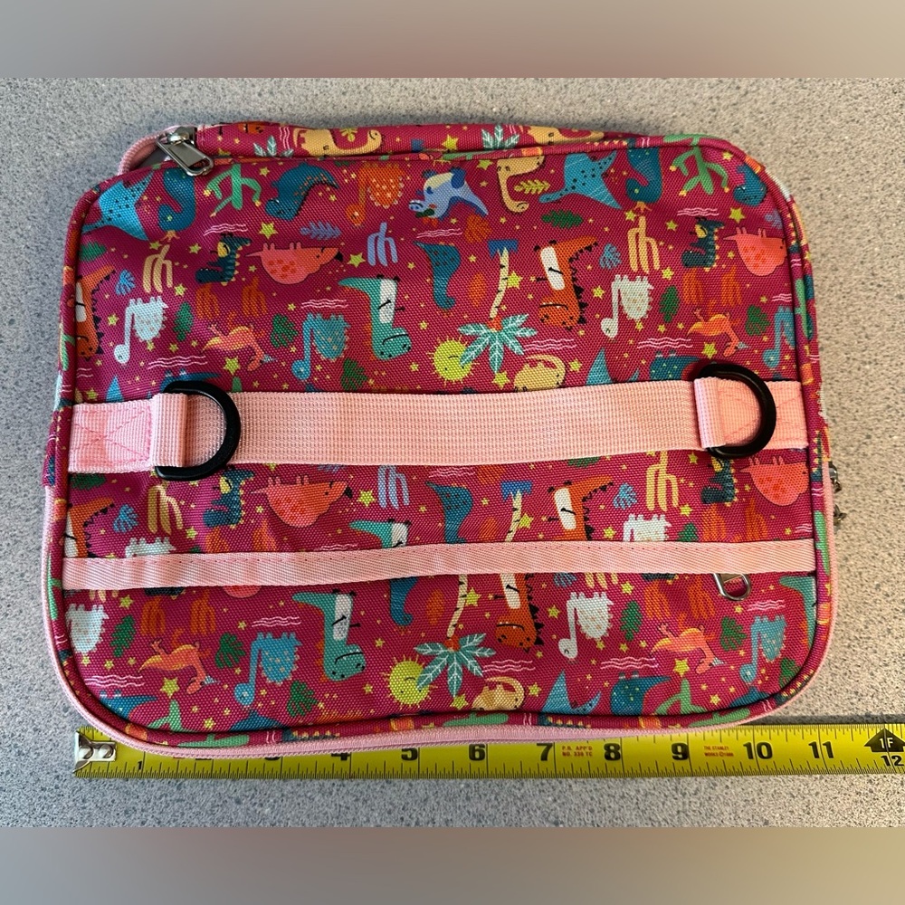 Colorful Dinosaur Print Kids Insulated Bag